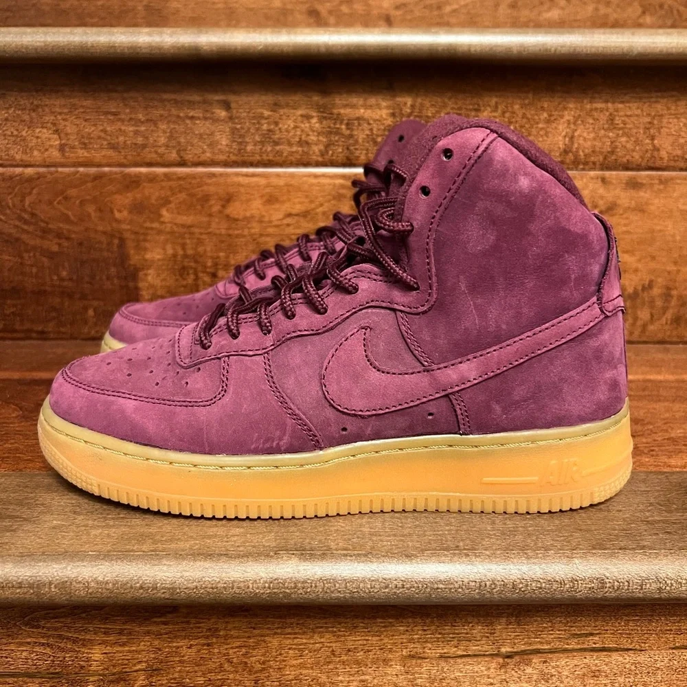 Nike Air Force 1 High Bordeaux - Picture 2 of 6